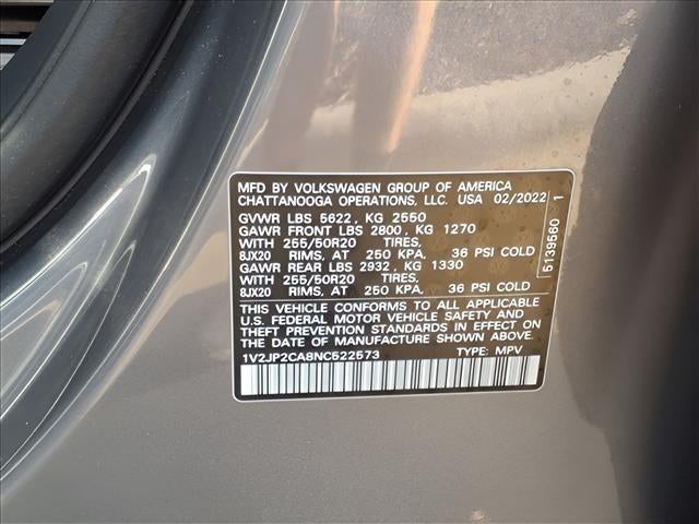 2022 Volkswagen Atlas 2.0T SE w/Technology